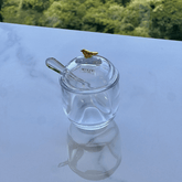 Pote de Açucar com tampa de cristal